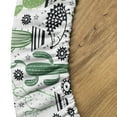 thumbnail image 5 of Ambesonne Cactus Fitted Round Tablecloth, Hedgehog Saguaro Cartoon, 40"- 44" Diameter, Green Multicolor, 5 of 5