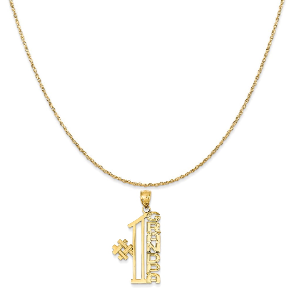 14k White Gold Small Satin Number 89 Charm