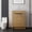 Oak, variant on 24" plywood constructed Modern Freestanding Vanity Cabinet, Modern Bathroom Cabinet with soft-close door, Freestanding Vanity with marble countertop for daily bathroom use, Grey
