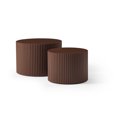 thumbnail image 2 of FFZ Nesting Table Set of 2, MDF Coffee Table set for Living Room/Leisure Area,Brown, 2 of 4