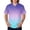 Purple_004, variant on Domuza Mens Scrubs Top Tie-Dye Gradient V Neck Short Sleeve Working Uniform Relaxed Fit Soft Comfy Medical Scrub Tops with 3 Pockets White XL