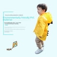 thumbnail image 3 of Chubasquero para bebés y niños Poncho para niños de preescolar con diseño de dinosaurio Poncho para niños de 2 a 6 años de edad Primavera y otoño Dibujos animados, 3 of 5