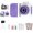purple, variant on Hnjugfe Kids Camera Instant Print,Christmas Birthday Gifts Toys for Girls Boys Age 4-12 Years Old,1080P HD Dual Lens Selfie Digital Camera with 4 Rolls Print Paper Stickers Pens 32G Card