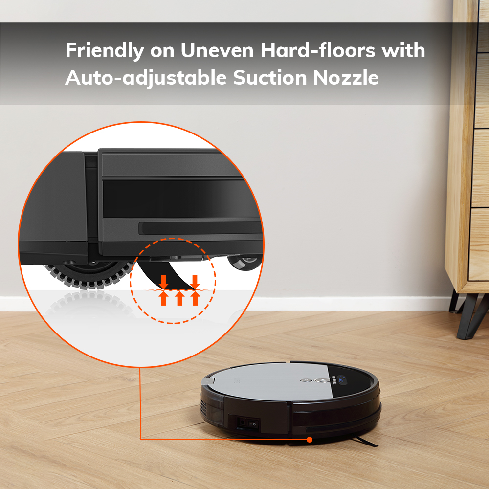 ILIFE V8s-W, Robot Vacuum and Mop 2 in 1, Route Planning, Tangle Free for Pet Hair, XL 750ml Dustbin - image 4 of 6
