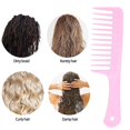 thumbnail image 4 of 4 peines para el cabello con dientes anchos para cabello rizado, cepillo grande para desenredar el cabello mojado para mujeres y niñas, 4 of 4