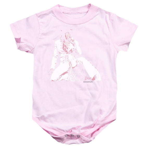 Elvis Presley Please Love Me Baby Romper T-Shirt Pink