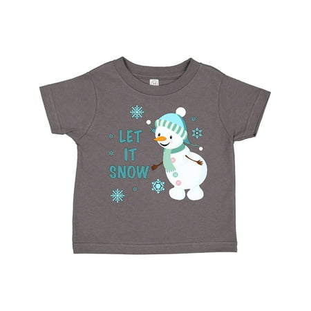 

Inktastic Let It Snow Snowman Gift Toddler Boy or Toddler Girl T-Shirt