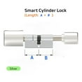 thumbnail image 1 of Fingerprint WIFI RFID Card Bluetooth Euro Cylinder Lock Biometric Electronic Smart Door Lock Keyless Entry For Home ,Easy Installation, 1 of 6