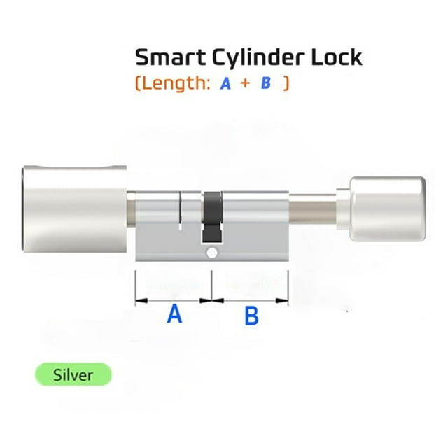 Fingerprint WIFI RFID Card Bluetooth Euro Cylinder Lock Biometric Electronic Smart Door Lock Keyless Entry For Home ,Easy Installation