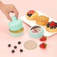 thumbnail image 2 of Tart Pan Removable Bottom Set, 4" Nonstick Mini Pie Pan For Baking, Quiche Bakeware Carbon Steel For Pies, Quiche, Cheese Cakes, Desserts, Included 6, 2 of 5