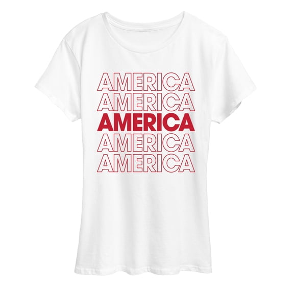 Instant Message - America Repeated - Women's Short Sleeve Graphic T-Shirt