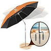 AosKe Patio Umbrella or Beach Umbrella Portable&Windproof 360 Tilt Mechanism Resistance to 100% Harmful Sunlight - Orange