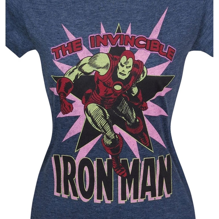 Iron Man Iron Man Invincible Burst Women T-Shirt Fitted Medium