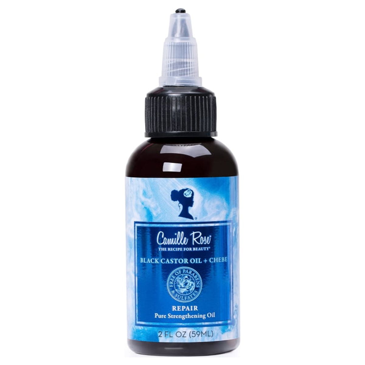 (2 pack) Camille Rose Black Castor Oil & Chebe Cold Pressed Oil, 2 floz