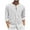 White, variant on Under $10 Linen Shirts for Men Lightweight Long Sleeve Regular Fit Button Down Shirt Casual Summer Beach Collarless T Shirts Tops