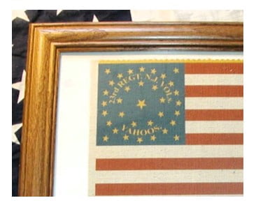 American Flag, 34 star Flag, Civil War flag....23rd New Jersey Infantry Flag