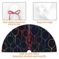 thumbnail image 6 of Kll 48" Christmas Tree Skirt Colorful Balloons Xmas Tree Skirts Mat For New Year Xmas Holiday Party Indoor Outdoor Home Decoration, 6 of 9