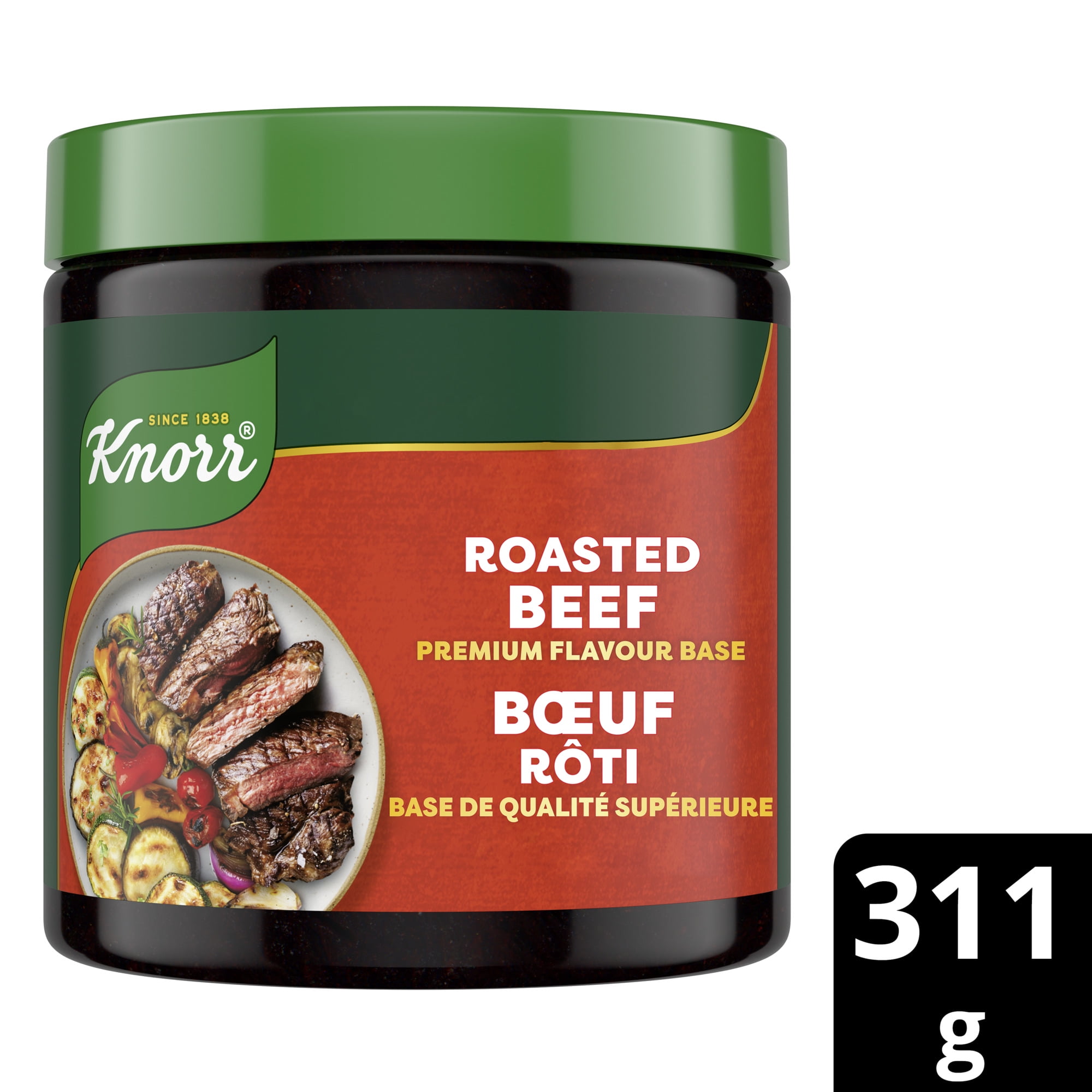Knorr Premium Roasted Beef Flavour Bouillon Base Paste – 311g | Versatile & Easy to Use, KNORR ROASTED BEEF FLAVOUR BASE