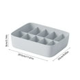 thumbnail image 3 of White Plastic Storage Bins For Pantry Organization With Four Handles, 3 of 6