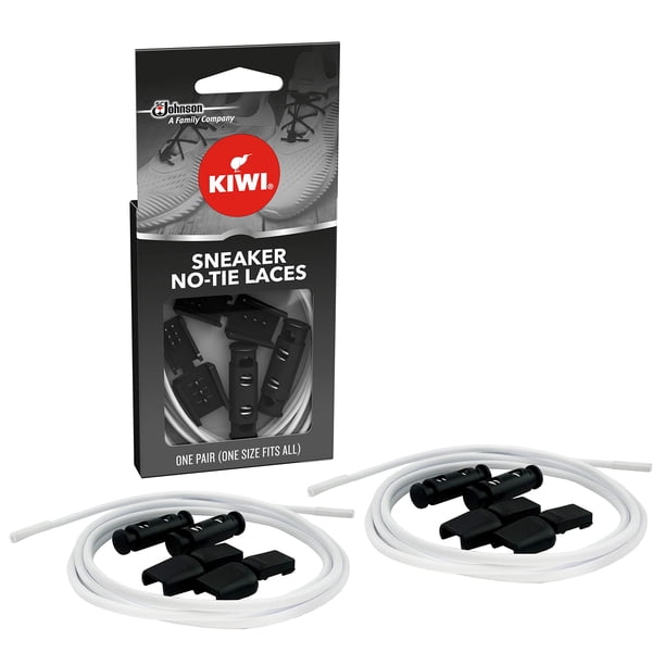Kiwi Sneaker Cordones Para Zapatos Sin Atar Blanco Talla Única 1 Par