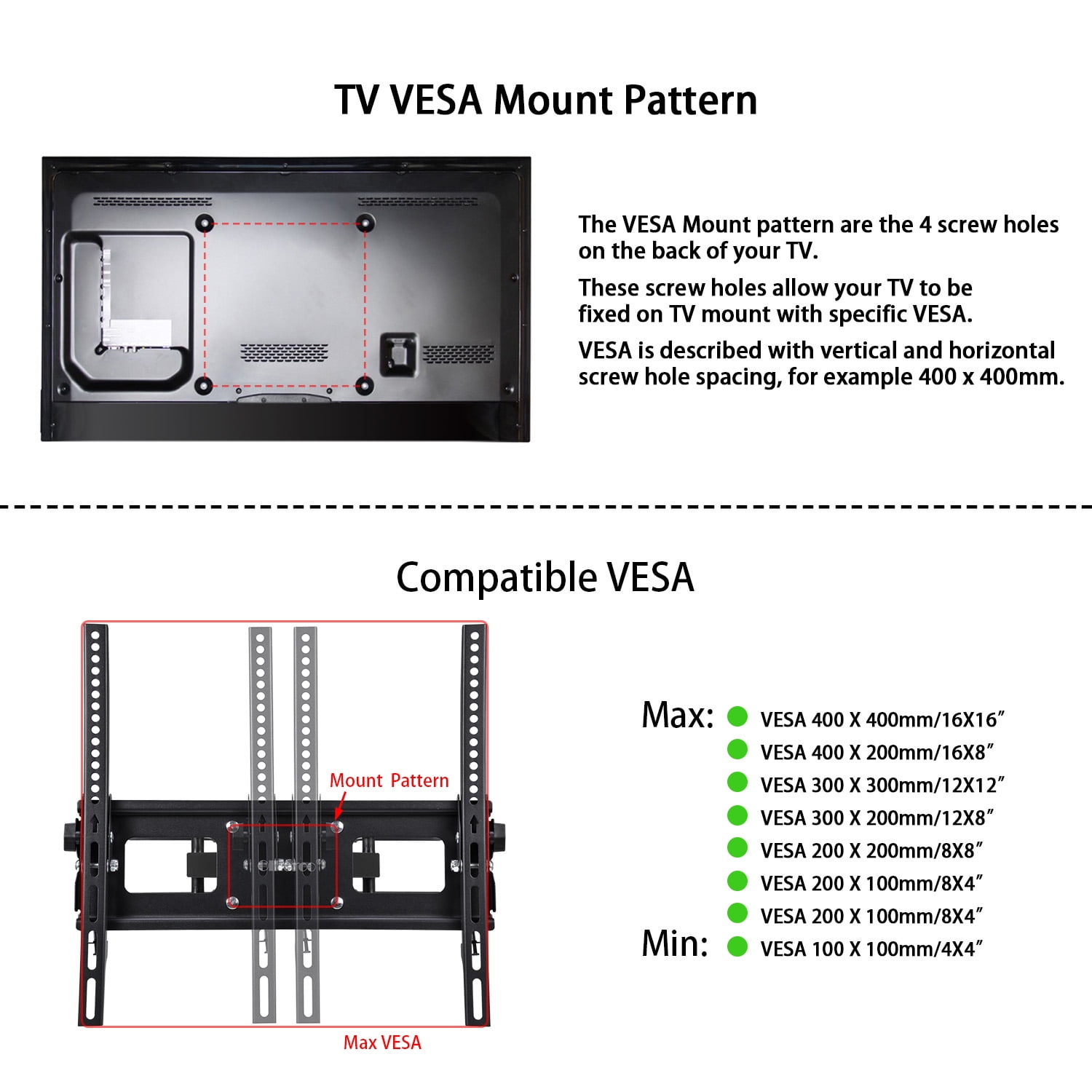 Ollieroo Full Motion Articulating TV Wall Mount for Most 26-55 Inch TV up to VESA 400x400mm
