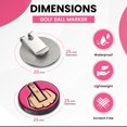 thumbnail image 5 of K9King Magnetic Golf Ball Marker Set with Hat Clip – 2-Piece Golf Accessories for Men and Women (Pink), 5 of 7