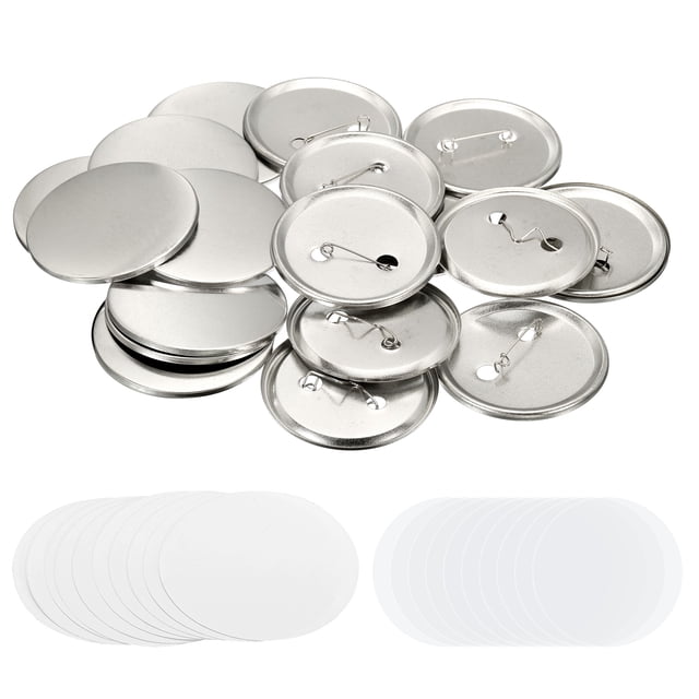 Suministros en blanco para hacer botones de 2.26 pulgadas, 10 piezas de partes de insignias para máquina de hacer botones