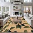 thumbnail image 3 of 6x9 Area Rugs for Living Room, Blueberry Spring Leaves Non Slip Area Rugs for Kitchen Bedroom Entryway, Brown Botanical Branches Washable Carpet Runner Rug Floor Mats for Bedroom Home Decor, 3 of 8