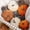 Orange*3,3.94X3.15", variant on 2 Pcs Small Velvet Pumpkins, 3.15X2.76" Fall Pumpkin Ornament, Faux Velvet Foam Fabric Pumpkins Decoration, Table Centerpiece Decor, Thanksgiving Decoration, Fall Decor for Wedding Farmhouse