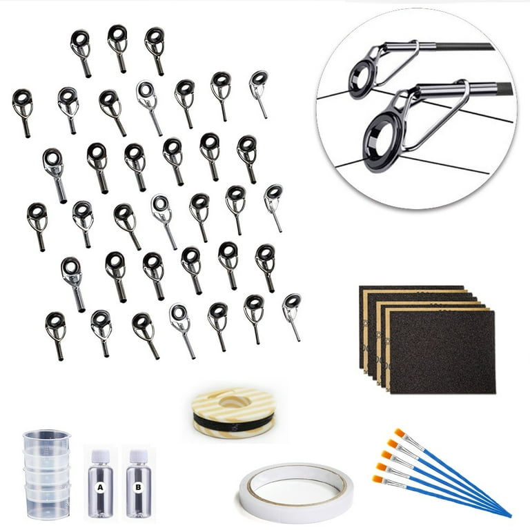 Fishing Rod Tip Repair Kit with Glue for Fishing Pole Tip Replacement