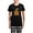 With Checker Pant, variant on - Halloween Letter M Witch Monogram Women's Dark Paj - Women's Short Sleeve Print T-Shirt and Pants Dark Cotton Pajama Set