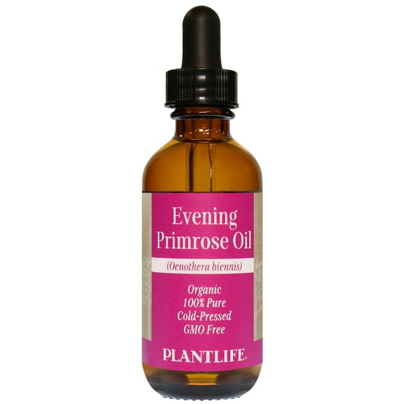 Plantlife Evening Primrose Carrier Oil - Cold Pressed, Non-GMO, and Gluten Free Carrier Oils - for Skin, Hair, and Personal Care - 2 oz
