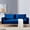 Blue, variant on Velvet Fabric Sofa With Pocket-71‘’Blue
