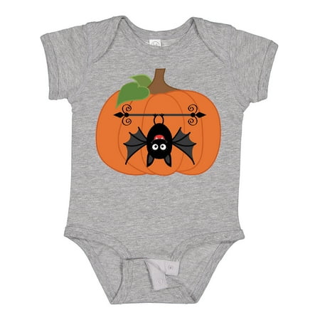 

Inktastic Halloween Pumpkin Funny Bat Boys or Girls Baby Bodysuit
