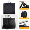 thumbnail image 5 of Tripumer 2 PCS Travel Garment Bags 43 inch Gusseted Hanging Garment Bags Heavy Duty Garment Bag Gusseted Suit Bags For Men Travel With Handles for Clothes Coats Jackets Shirts, 5 of 6