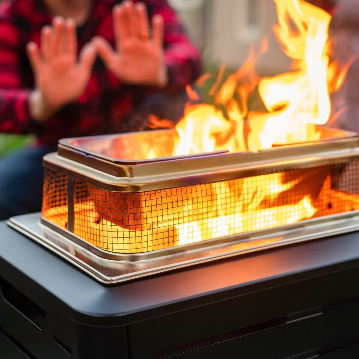 TIKI® Brand 18 Inch Retreat Fire Pit Accessory Metal Screen, and 32.9 Inch 2 Piece Poker, and Heat Deflector