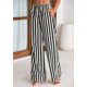 thumbnail image 5 of Pantalones de pijama PRETTYGARDEN para mujer, pierna ancha, algodón a rayas, 5 of 9