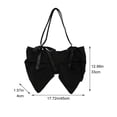thumbnail image 2 of Super Cool Bow Crossbody Bag Nylon Solid Shoulder Bag Personality Crossbody Bag Fashion Aesthetic Handbags for Women, 2 of 7
