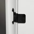 thumbnail image 4 of Goldenwarm 10 Units Cabinet Hinges Black Stainless Steel 3/8" Inset Door Hinges Cabinet  Hardware, 4 of 7