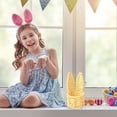 thumbnail image 4 of ERK 1Pcs Hand Woven Rabbit Ears Mini Storage Easter Egg Desktop Multicolor Storage Baskets., 4 of 5