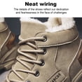 thumbnail image 4 of Tenis Botas de senderismo para hombre, botines antideslizantes con forro de piel, botas casuales para clima frío Wdftyju  Tenis De Mujer Tenis De Hombre, 4 of 6