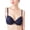 Navy, variant on Women Lace Overlay Extreme Push Up Bra (Regular & Plus Size 34A-40D)