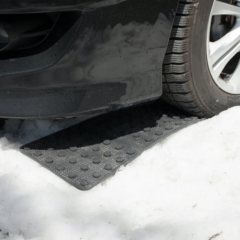 JOJOMARK Tire Traction Mat, Recovery Track Portable Emergency Devices for  Pickups Snow, Ice, Mud, and Sand Used to Cars, Trucks, Van or Fleet Vehicle