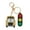 Style 2, variant on School Bus Keychain Bag Charm Handbag Backpack Bag Pendant Charm Car Keyring