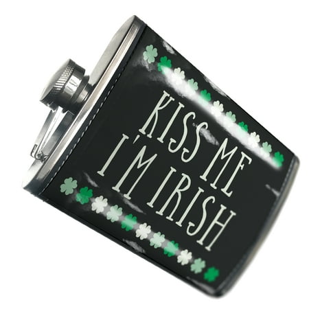 

NEONBLOND Flask Kiss Me I m Irish St. Patrick s Day Cute Shamrocks