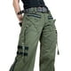 thumbnail image 3 of Txlixc Pantalones cargo de otoño para mujer, pantalones casuales punk de cintura baja con cremallera y bolsillos para niñas, verde Txlixc  Estilo de ocio, 3 of 6