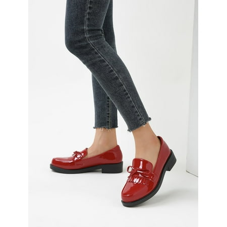 

Bow & Fringe Decor Flat Loafers Women‘s Shoes Women‘s Footwear