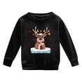 thumbnail image 4 of PMVFHDE Chandails Graphiques en Liquidation Automne et Hiver à Manches Longues Imprimés Col Rond pour Garçons et Filles Plus Manteau à Capuche Chaud Mode Filles, Noir, 9-10 Ans, 4 of 4