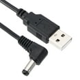 thumbnail image 4 of Uxcell 5Ft USB to DC 5.5x2.5mm Barrel Jack Power Cable, 2 Pcs Wire Adapter Connector Charging Cord, Black, 4 of 5