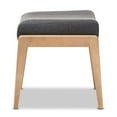 thumbnail image 4 of Baxton Studio Ottoman en Tissu Wera Gris Foncé, 4 of 8